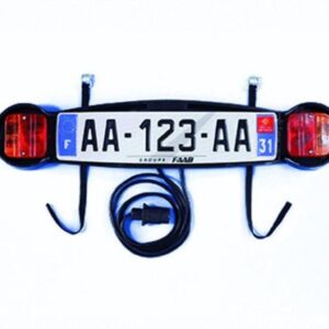 Placa de luces trasera