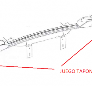 Tapones carril portabicis pro z3